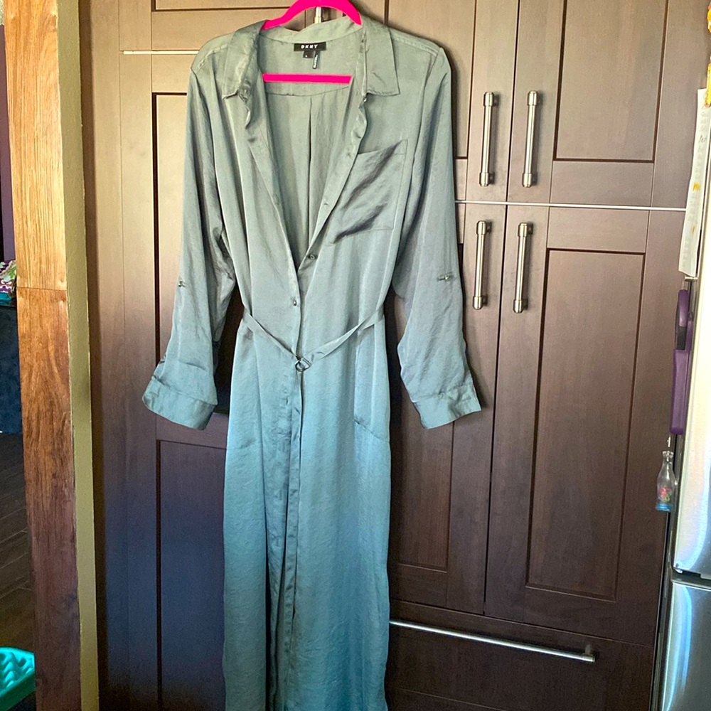 NWOT DKNY Shirt maxi dress, XL